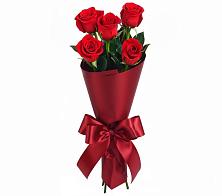 Букет 5 Красных роз Эдлесс Лав в Акатьево