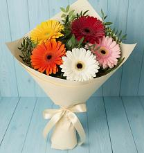 Букет цветов из:  Герберы #REPLACE_PRED# Акатьево