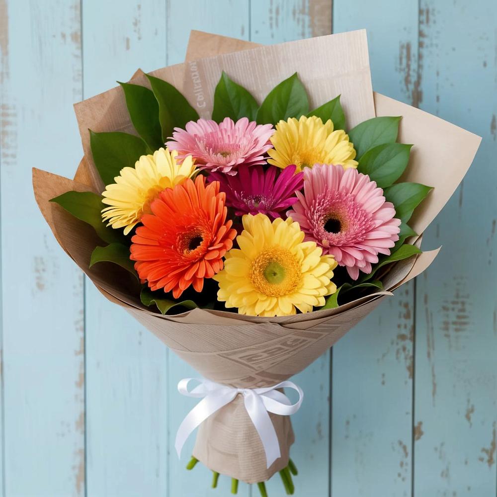 Букет цветов из: Герберы в Акатьево