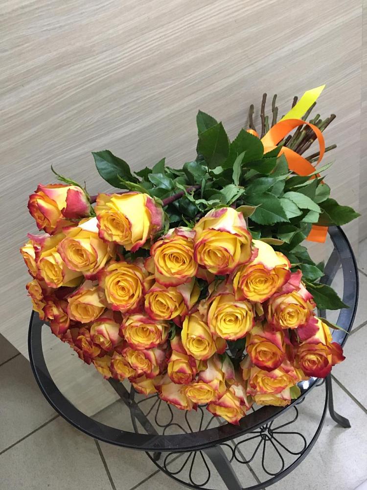 Букет Желтые розы в Акатьево