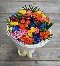 Букет цветов из:  Розы и Хризантемы в Акатьево