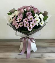 Букет цветов из:  Хризантемы и Розы в Акатьево
